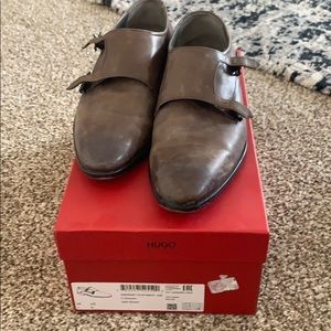 Hugo Boss monk strap dress shoes size 8